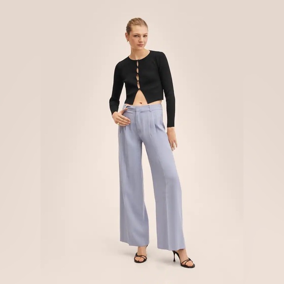 Cropped Rib Cardigan *NEW WITH TAGS* - Picture 7 of 9